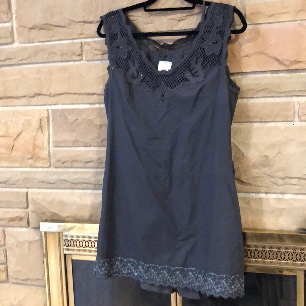 Free People grey mini dress